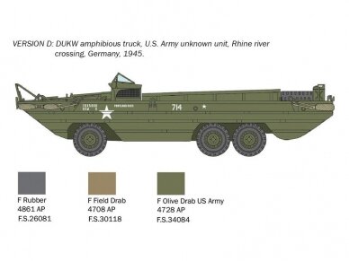 Italeri - DUKW 2 1/2 ton GMC truck amphibious version "D-Day 80° Anniversary", 1/72, 7022 6