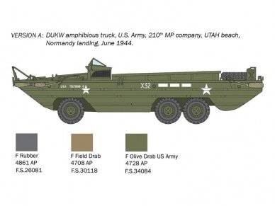 Italeri - DUKW 2 1/2 ton GMC truck amphibious version "D-Day 80° Anniversary", 1/72, 7022 7