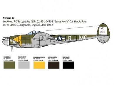 Italeri - Lockheed P-38 J Lightning, 1/48, 2834 16