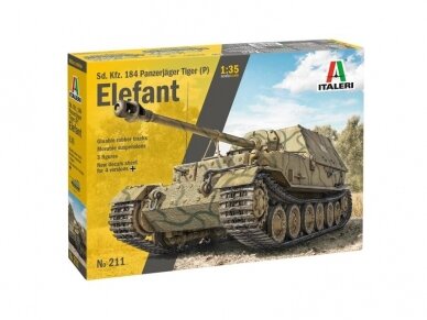 Italeri - Elefant Sd.Kfz. 184 Panzerjager Tiger (P), 1/35, 0211