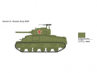 Italeri - Sherman M4 75mm, 1/56, 25751 5