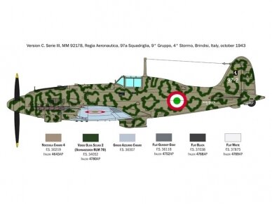 Italeri - Macchi C.205 Veltro, 1/32, 2519 23