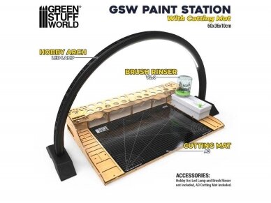 Green stuff world - Paint Station with Cutting Mat (darbastalis), 12421 3