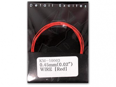 KA MODELS - 0.45mm Wire Red, 10003