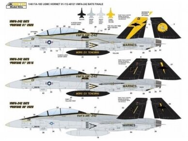 KINETIC - McDonnell Douglas F/A-18D Hornet VMFA(AW)-242 "Bats", 1/48, 48121 7