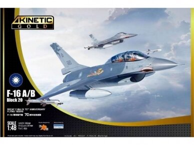 KINETIC - General Dynamics F-16A/B Block 20 RoCAF 70th Anniversary Flying Tigers, 1/48, 48160