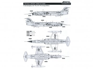 KINETIC - F-104A/C USAF Starfighter, 1/48, 48096 7