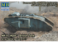 Master Box - MK II "Male" British Tank Arras Battle period, 1917 (Mark II), 1/72, 72005