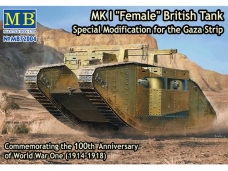 Master Box - Mark I "Female" British Tank Special Modification for the Gaza Strip (Mark I), 1/72, 72004