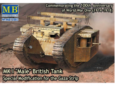 Master Box - Mark I "Male" British Tank Special Modification for the Gaza Strip (Mark I), 1/72, 72003