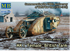 Master Box - MK I "Female" British Tank Somme Battle period, 1916 (Mark I), 1/72, 72002