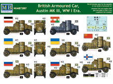 Master Box - British Armoured Car, Austin MK III WW I Era., 1/72, 72007