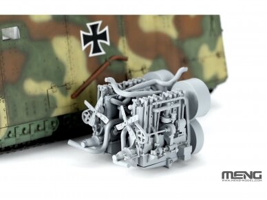 Meng Model - German A7V Tank (Krupp) & Engine, 1/35, TS-017S 7