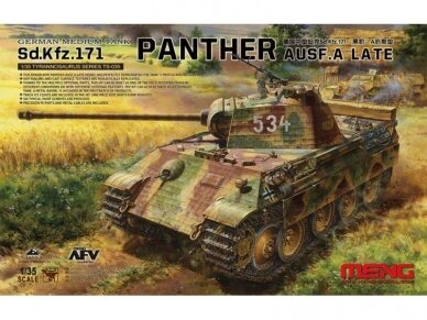 Meng Model - German Medium Tank Sd.Kfz.171 Panther Ausf. A late, 1/35, TS-035