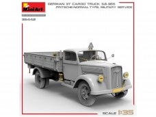 Miniart - German Opel Blitz 3t Cargo Truck 3,6-36S. Pritsche-Normal-Type Military Service, 1/35, 35442