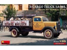 Miniart - Opel Blitz 3t Cargo Truck 3,6-36S. Pritsche-Normal-Type, 1/35, 38079