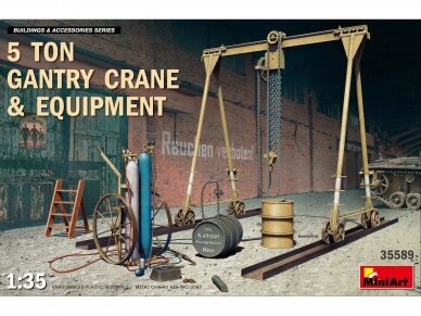 Miniart - 5 Ton Gantry Crane and Equipment, 1/35, 35589