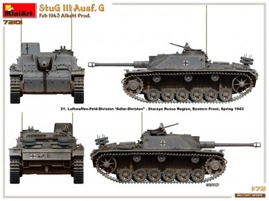 Miniart - Sturmgeschütz StuG III Ausf. G Feb 1943 Alkett Prod., 1/72, 72101 22