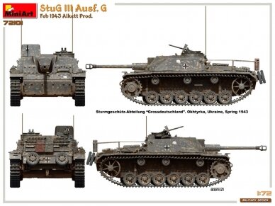 Miniart - Sturmgeschütz StuG III Ausf. G Feb 1943 Alkett Prod., 1/72, 72101 24