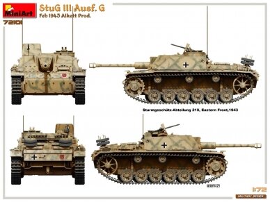 Miniart - Sturmgeschütz StuG III Ausf. G Feb 1943 Alkett Prod., 1/72, 72101 25