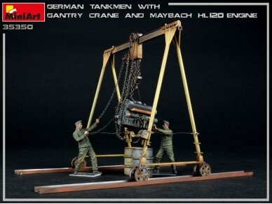 Miniart - German Tankmen with Gantry Crane & Maybach HL 120 Engine, 1/35, 35350 1