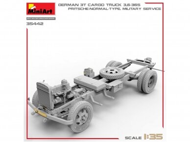 Miniart - German Opel Blitz 3t Cargo Truck 3,6-36S. Pritsche-Normal-Type Military Service, 1/35, 35442 10