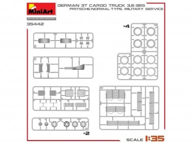 Miniart - German Opel Blitz 3t Cargo Truck 3,6-36S. Pritsche-Normal-Type Military Service, 1/35, 35442 11