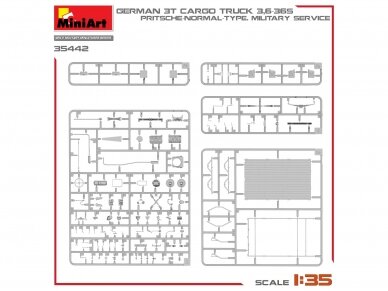 Miniart - German Opel Blitz 3t Cargo Truck 3,6-36S. Pritsche-Normal-Type Military Service, 1/35, 35442 12