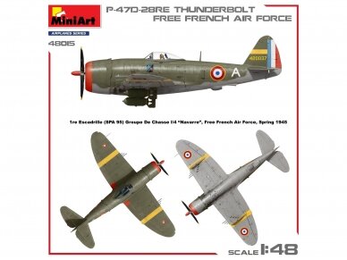 Miniart - Republic P-47D-28RE Thunderbolt 'Free French Air Force', 1/48, 48015 7