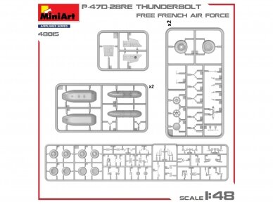 Miniart - Republic P-47D-28RE Thunderbolt 'Free French Air Force', 1/48, 48015 3