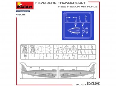 Miniart - Republic P-47D-28RE Thunderbolt 'Free French Air Force', 1/48, 48015 5