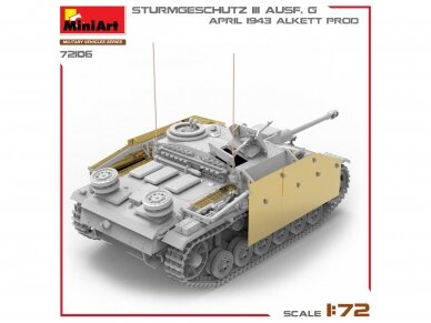 Miniart - Sturmgeschütz StuG III Ausf. G April 1943 Alkett Prod., 1/72, 72106 6