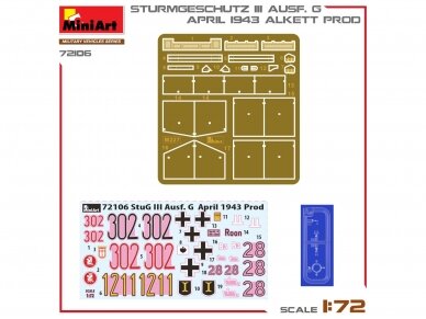 Miniart - Sturmgeschütz StuG III Ausf. G April 1943 Alkett Prod., 1/72, 72106 14