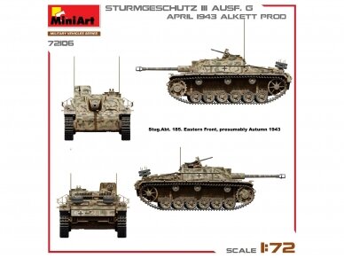 Miniart - Sturmgeschütz StuG III Ausf. G April 1943 Alkett Prod., 1/72, 72106 18