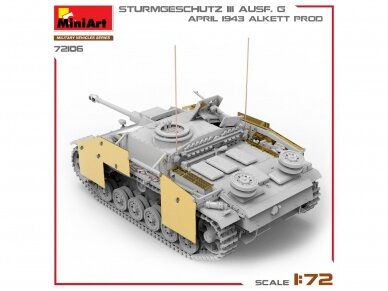 Miniart - Sturmgeschütz StuG III Ausf. G April 1943 Alkett Prod., 1/72, 72106 7