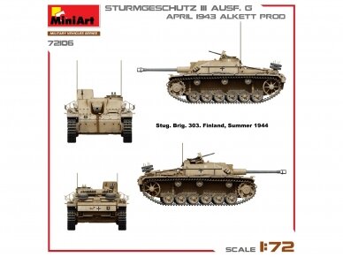 Miniart - Sturmgeschütz StuG III Ausf. G April 1943 Alkett Prod., 1/72, 72106 15