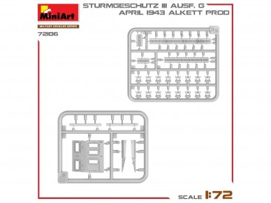 Miniart - Sturmgeschütz StuG III Ausf. G April 1943 Alkett Prod., 1/72, 72106 12