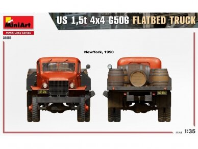 Miniart - US 1,5t 4x4 Chevrolet G506 Flatbed Truck, 1/35, 38056 39