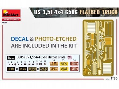 Miniart - US 1,5t 4x4 Chevrolet G506 Flatbed Truck, 1/35, 38056 30