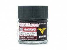 Mr.Hobby - Gundam Color serijos dažai MS Titans Blue 1 (Semi-Gloss), 10 ml, UG-16