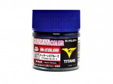 Mr.Hobby - Gundam Color paint MS Titans Blue 2 (Semi-Gloss), 10 ml, UG-17