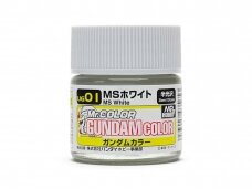 Mr.Hobby - Gundam Color paint MS White (Semi-Gloss), 10 ml, UG-01