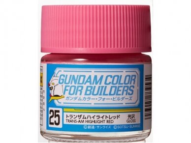 Mr.Hobby - Gundam Color For Builders serijos dažai TRANS-AM HIGHLIGHT RED, 10 ml, UG-25