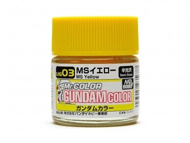 Mr.Hobby - Gundam Color värvid MS Yellow (Semi-Gloss), 10 ml, UG-03