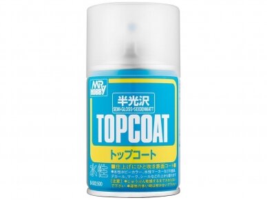 Mr.Hobby - Mr. Top Coat semi gloss Полуматовый лак 86ml, B-502