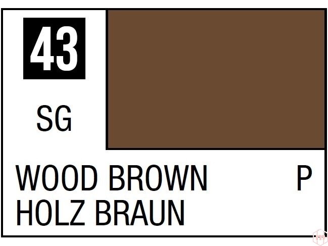 Mr.Hobby - Mr.Color C-043 Wood Brown, 10ml, Mr.Hobby - Mr.Color paint, Paint, Tools & Materials