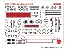 NuNu - Toyota Corolla Levin AE92 Gr.A 1991 Autopolis International Racing Course Detail Up Parts, 1/24, E24025