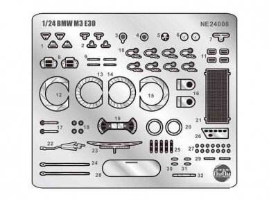 NuNu - BMW M3 E30 GroupA 1988 SPA 24H Winner Detail Up Parts, 1/24, E24008 1