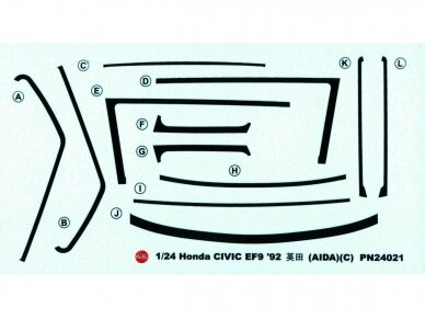 NuNu - Honda Civic EF9 Group A sponsored by JACCS - 1992, 1/24, 24021 7