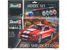 Revell - 2010 Ford Shelby GT 500 dovanų komplektas, 1/25, 67044